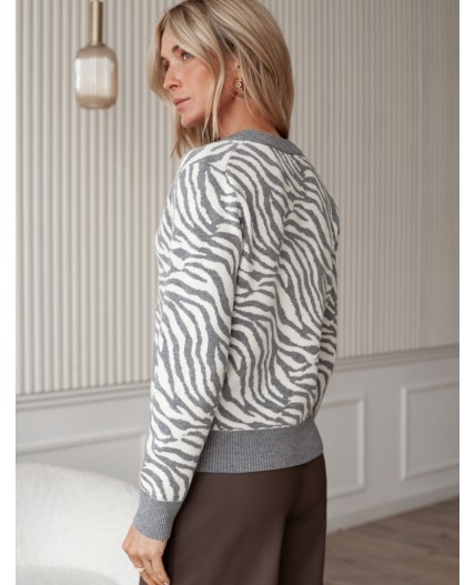 Кардиган женский серый