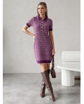 Платье вязаное женское пурпурный