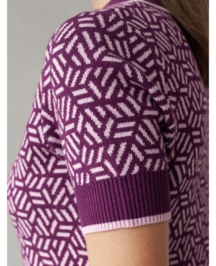 Платье вязаное женское пурпурный