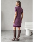 Платье вязаное женское пурпурный