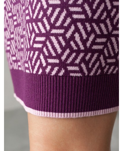 Платье вязаное женское пурпурный