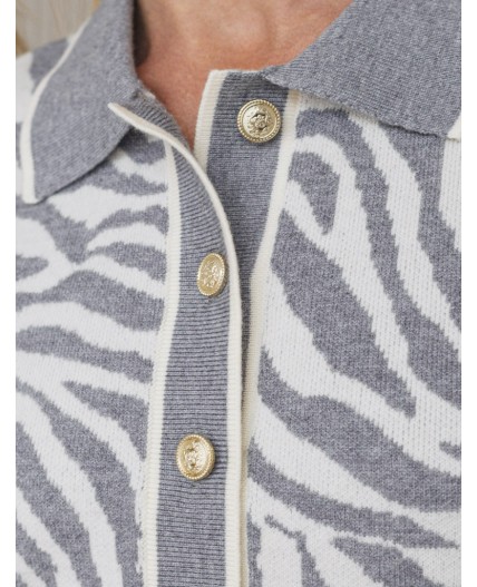 Платье вязаное женское серый