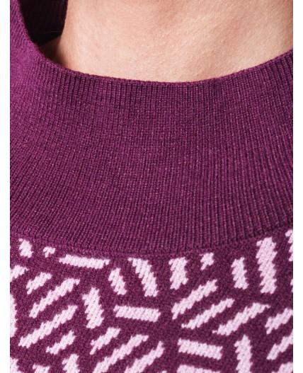 Платье вязаное женское пурпурный