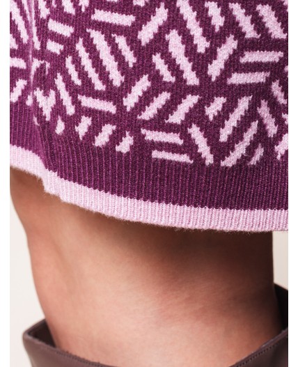 Платье вязаное женское пурпурный
