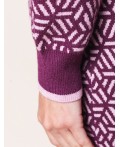 Платье вязаное женское пурпурный