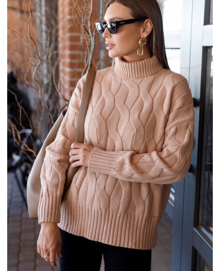 Свитер женский св.бежевый меланж