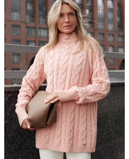 Свитер женский пудровый