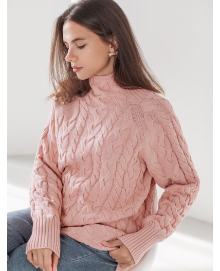 Свитер женский пудровый