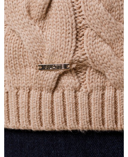 Свитер женский светло-бежевый меланж