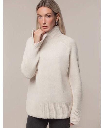 Свитер женский овсяный меланж