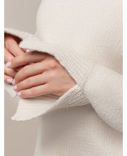 Свитер женский овсяный меланж