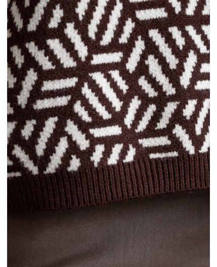 Свитер женский кофейный