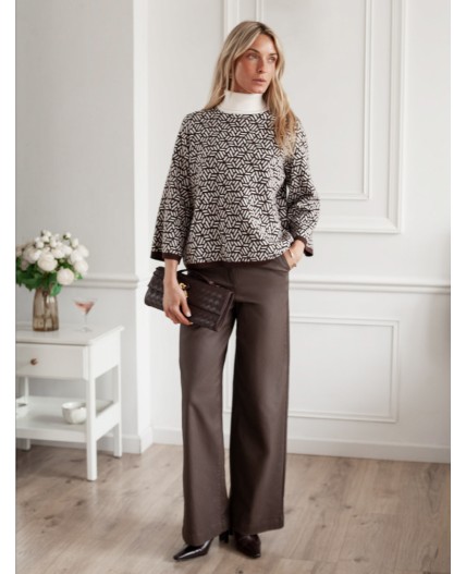 Свитер женский кофейный