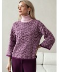 Свитер женский пурпурный