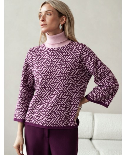 Свитер женский пурпурный