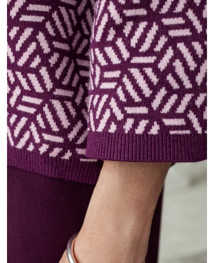 Свитер женский пурпурный