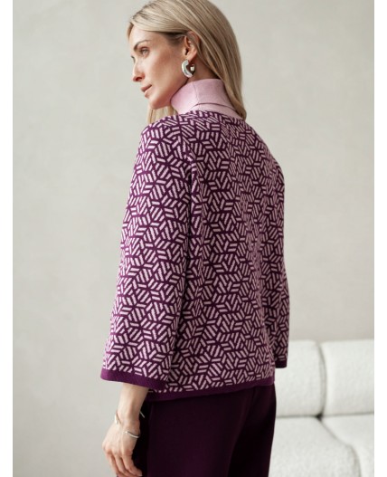 Свитер женский пурпурный
