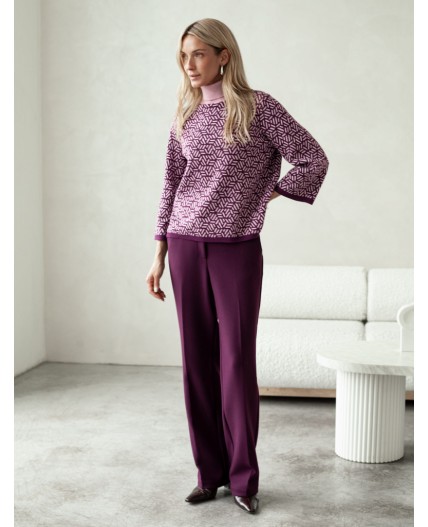 Свитер женский пурпурный