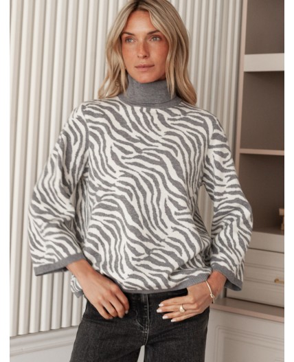 Свитер женский серый