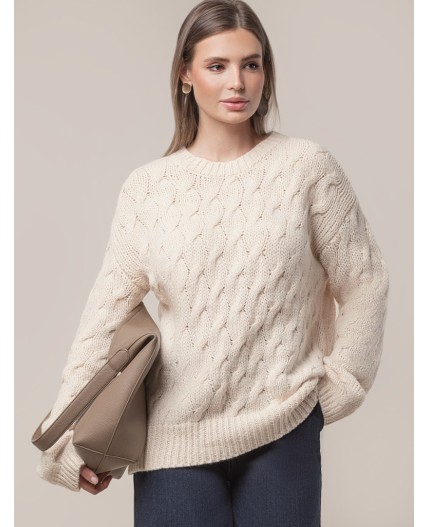 Джемпер женский овсяный меланж