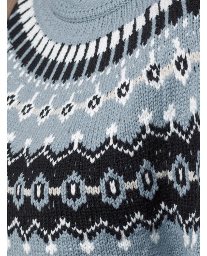 Джемпер женский серо-голубой