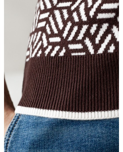 Джемпер женский кофейный