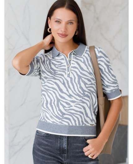 Джемпер женский серый