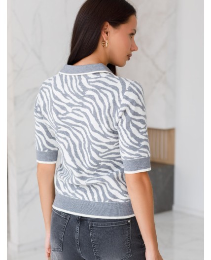 Джемпер женский серый