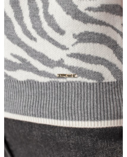 Джемпер женский серый