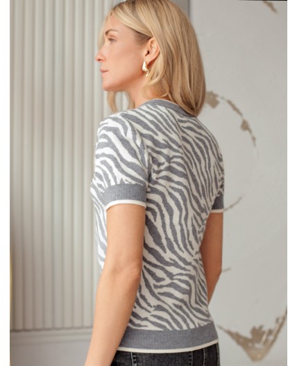 Джемпер женский серый