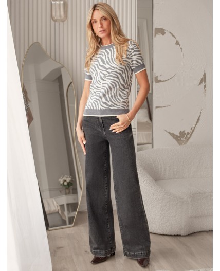 Джемпер женский серый