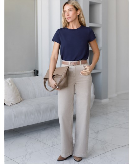 Футболка женская т.синий