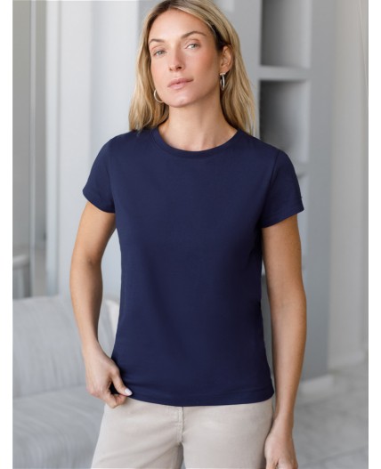 Футболка женская т.синий