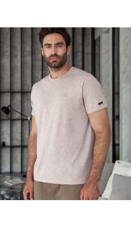 Футболка мужская кофейный меланж