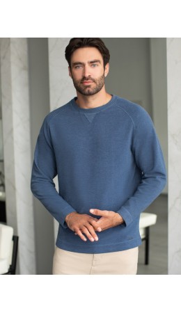 Джемпер мужской синий меланж