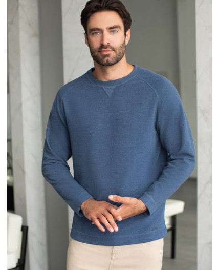 Джемпер мужской синий меланж
