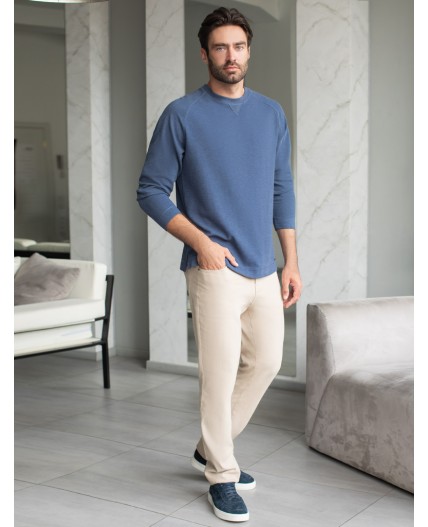 Джемпер мужской синий меланж