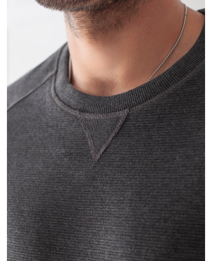 Джемпер мужской т.серый меланж