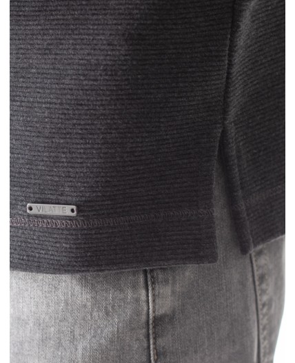 Джемпер мужской т.серый меланж