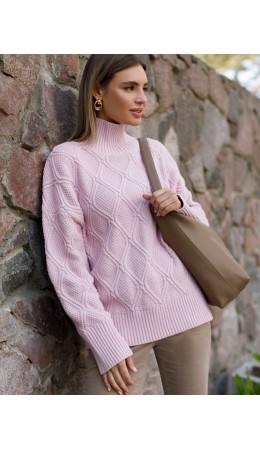 Свитер женский нежно-лиловый