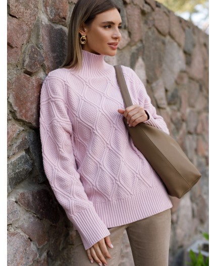 Свитер женский нежно-лиловый