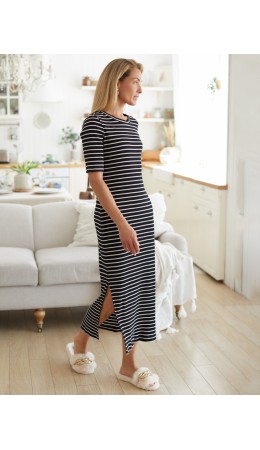 Платье женское черный-белый