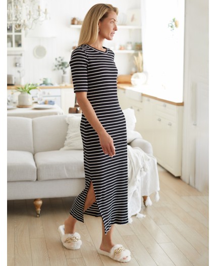 Платье женское черный-белый