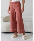 Брюки домашние женские кирпичный