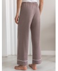Брюки домашние женские т.кофейный меланж