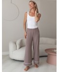 Брюки домашние женские т.кофейный меланж