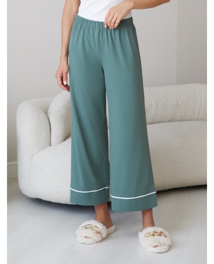 Брюки домашние женские т.оливковый
