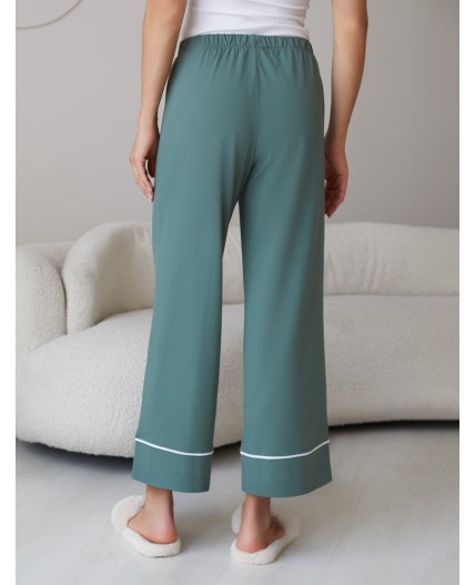 Брюки домашние женские т.оливковый