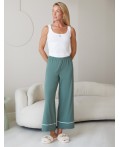 Брюки домашние женские т.оливковый