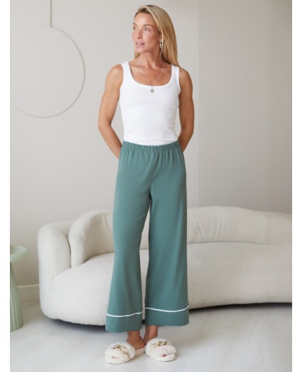 Брюки домашние женские т.оливковый